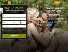 Tablet Screenshot of dateanudist.com